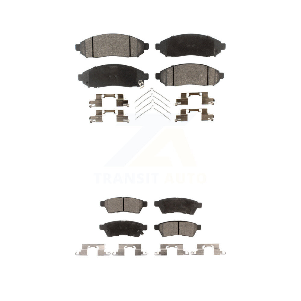 Ceramic Brake Pads Front Rear Kit For Nissan Frontier Xterra Suzuki Equator