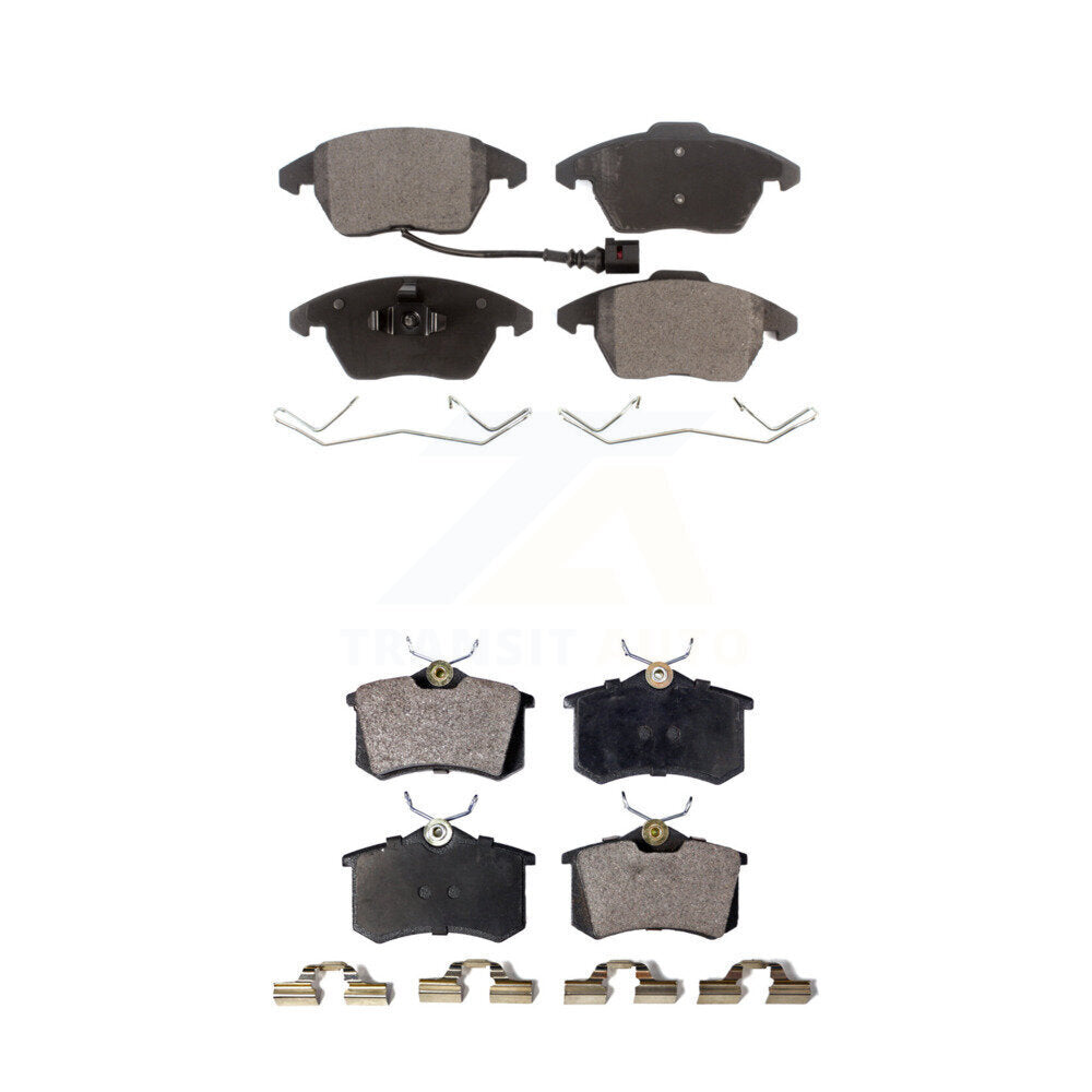 Ceramic Brake Pads Front Rear Kit For Volkswagen Jetta Beetle Audi A3