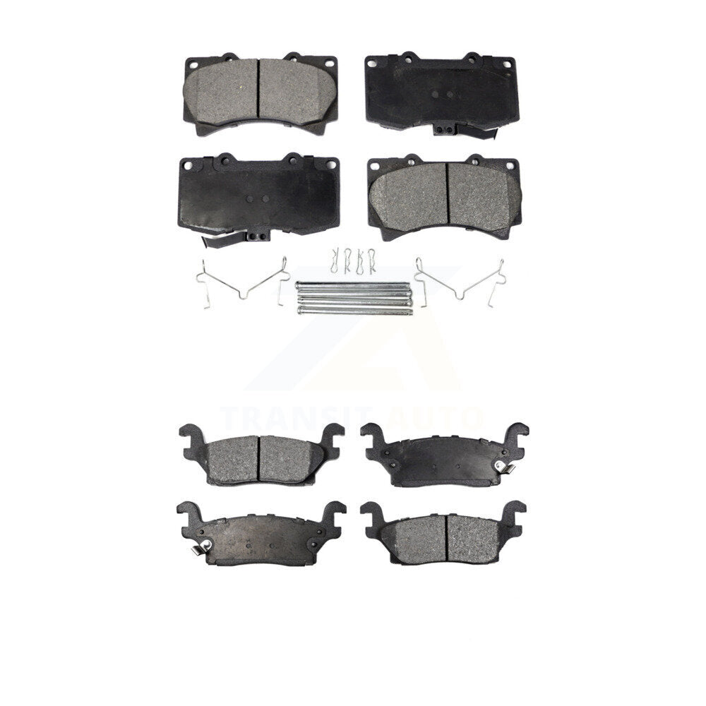 Ceramic Brake Pads Front Rear Kit For Hummer H3 H3T