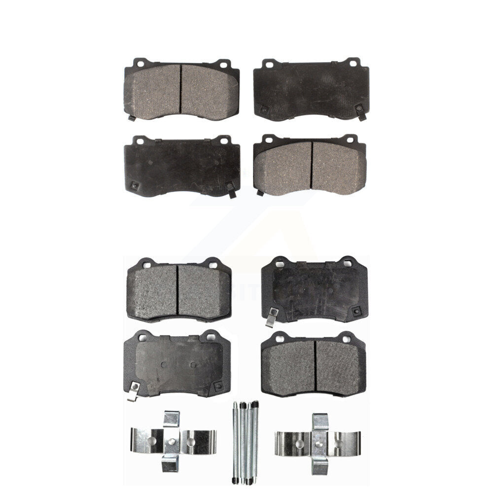 Ceramic Brake Pads Front Rear Kit For Dodge Charger Chrysler 300 Challenger Jeep