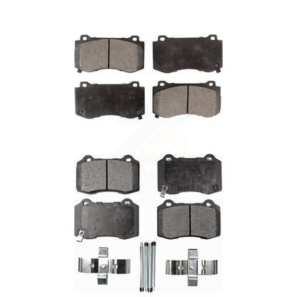 Ceramic Brake Pads Front Rear Kit For Dodge Charger Chrysler 300 Challenger Jeep