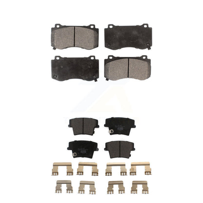 Ceramic Brake Pads Front Rear Kit For 2015 Dodge Charger R T Scat Pack with 6.4L