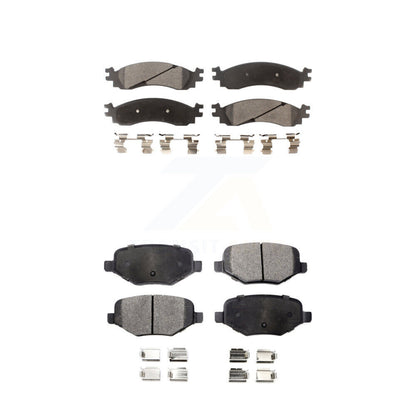 Ceramic Brake Pads Front Rear Kit For 2010-2012 Ford Taurus SHO