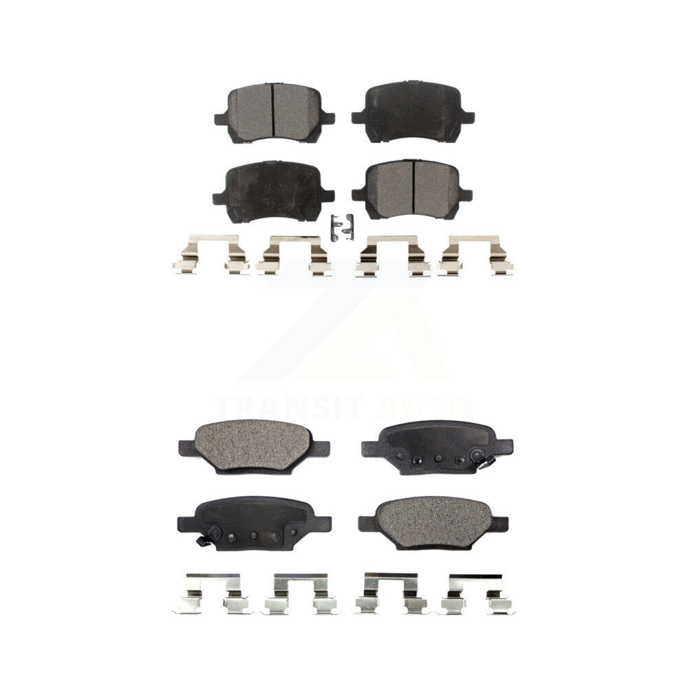 Ceramic Brake Pads Front Rear Kit For Chevrolet Malibu Pontiac G6 Cobalt G5 HHR