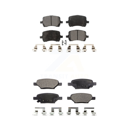 Ceramic Brake Pads Front Rear Kit For Chevrolet Malibu Pontiac G6 Cobalt G5 HHR