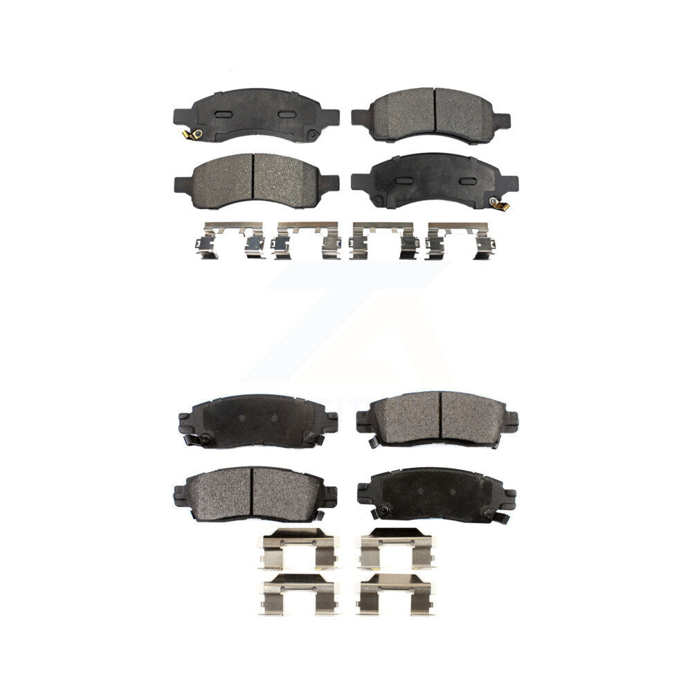Ceramic Brake Pad Front Rear Kit For Chevrolet Trailblazer GMC Envoy XL EXT Saab