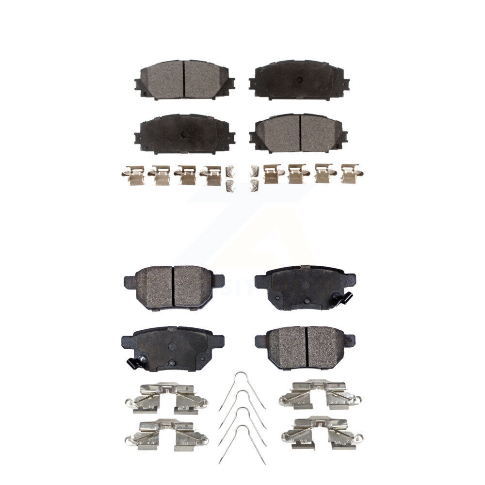 Ceramic Brake Pads Front Rear Kit For Toyota Corolla Prius Prime Lexus CT200h