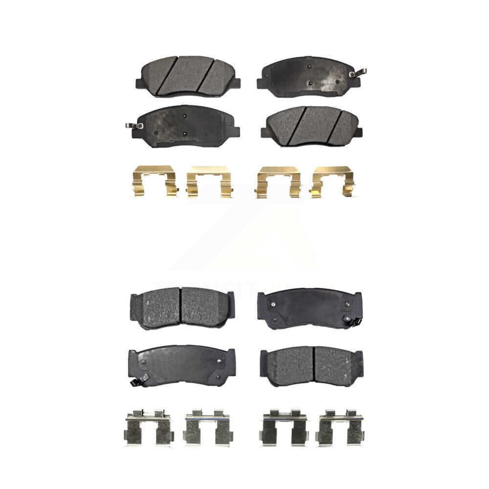 Ceramic Brake Pads Front Rear Kit For 2007-2009 Hyundai Santa Fe