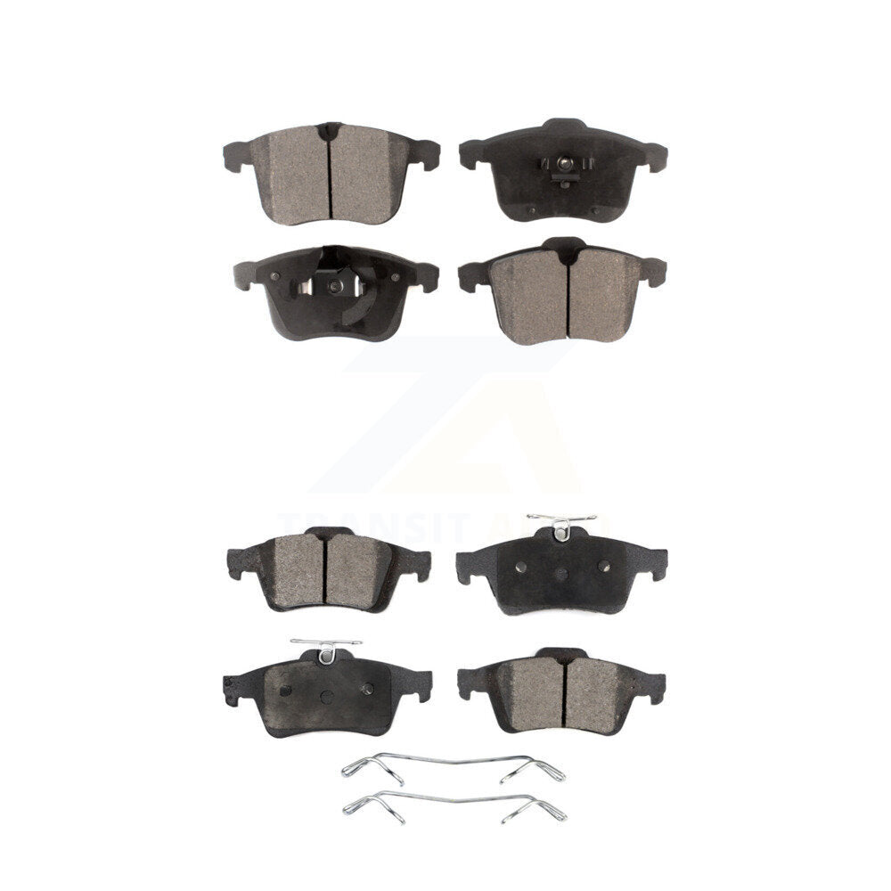 Ceramic Brake Pads Front Rear Kit For Saab 9-3 With 314mm Diameter Rotor