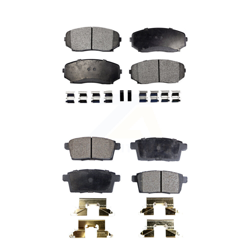 Ceramic Brake Pads Front Rear Kit For Mazda Ford Edge CX-7 CX-9 Lincoln MKX