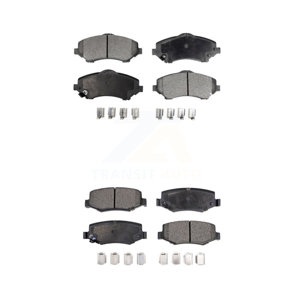 Ceramic Brake Pads Front Rear Kit For Jeep Wrangler Liberty JK Dodge Nitro