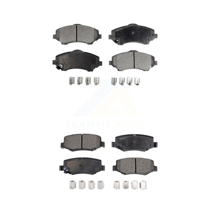 Ceramic Brake Pads Front Rear Kit For Jeep Wrangler Liberty JK Dodge Nitro
