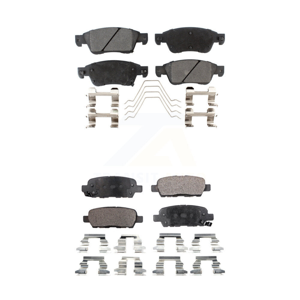 Ceramic Brake Pad Front Rear Kit For INFINITI G35 Q60 With Single Piston Caliper