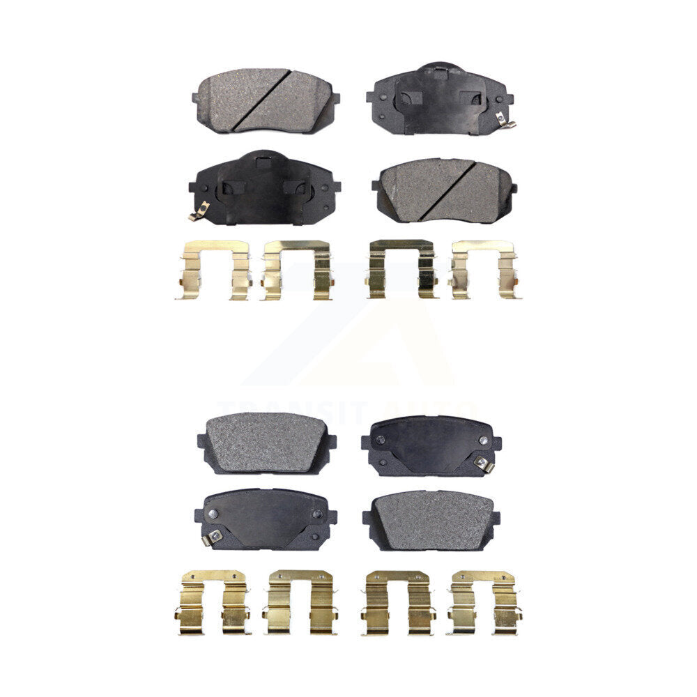 Ceramic Brake Pads Front Rear Kit For 2007-2012 Kia Rondo