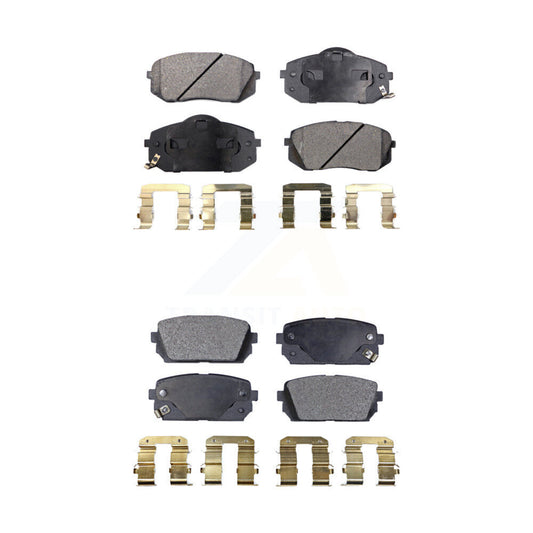 Ceramic Brake Pads Front Rear Kit For 2007-2012 Kia Rondo