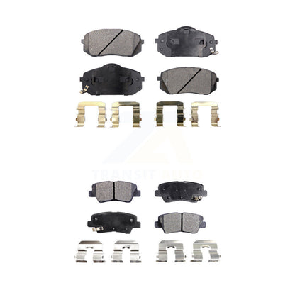 Ceramic Brake Pads Front Rear Kit For Hyundai Sonata Kia Soul EV Cadenza