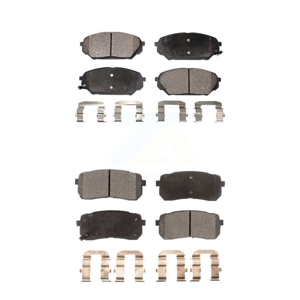 Ceramic Brake Pads Front Rear Kit For 2007-2012 Hyundai Veracruz