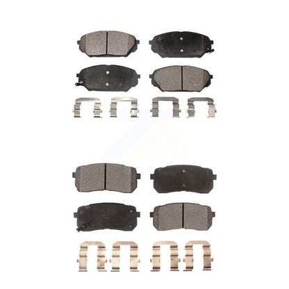 Ceramic Brake Pads Front Rear Kit For 2007-2012 Hyundai Veracruz