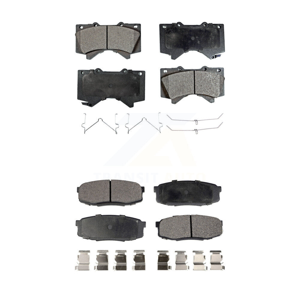 Ceramic Brake Pads Front Rear Kit For Toyota Tundra Sequoia Lexus LX570 Land