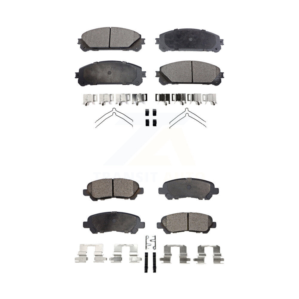 Ceramic Brake Pads Front Rear Kit For Toyota Highlander