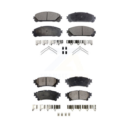 Ceramic Brake Pad Front Rear Kit For Toyota Sienna Highlander Lexus RX350 RX450h