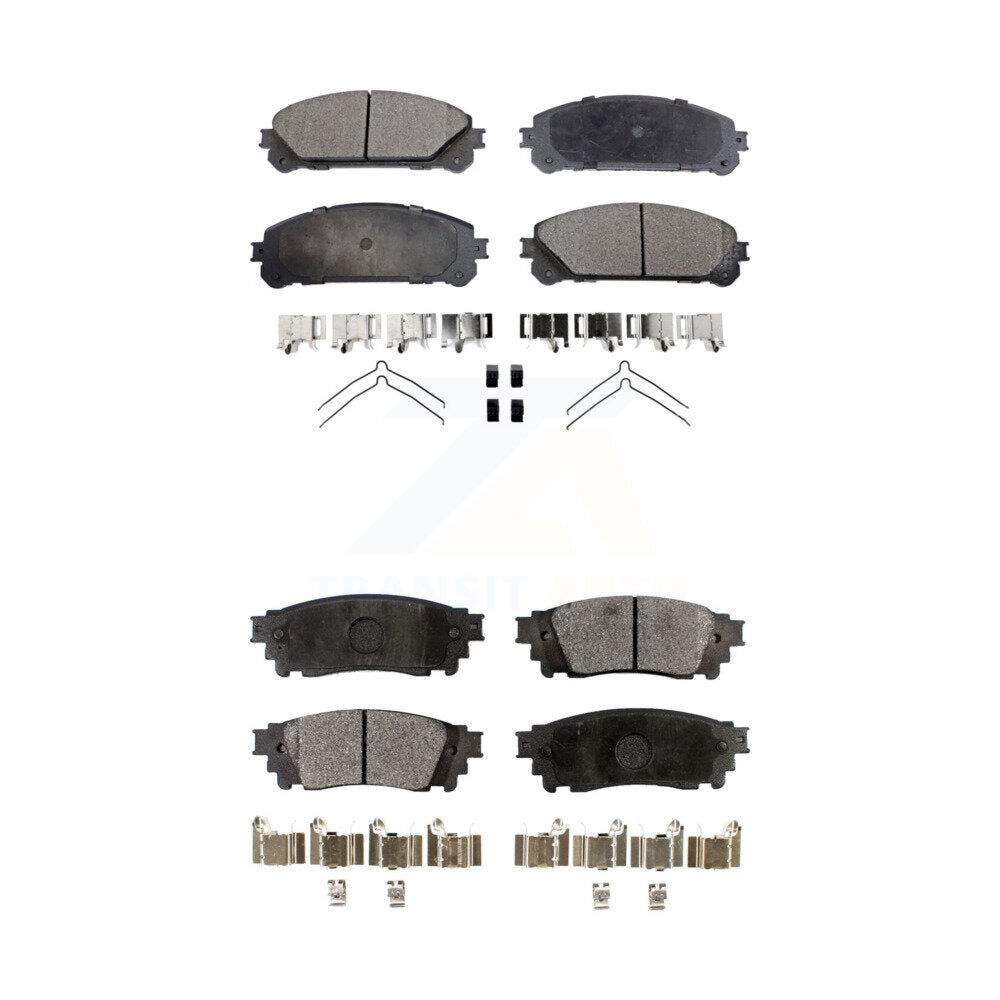 Ceramic Brake Pads Front Rear Kit For Lexus Toyota Camry NX300 NX200t NX300h
