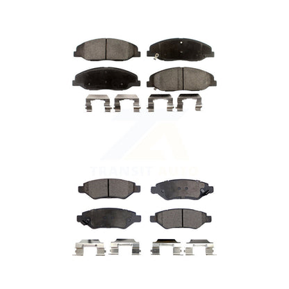 Ceramic Brake Pads Front Rear Kit For Cadillac CTS Without Heavy Duty Brakes