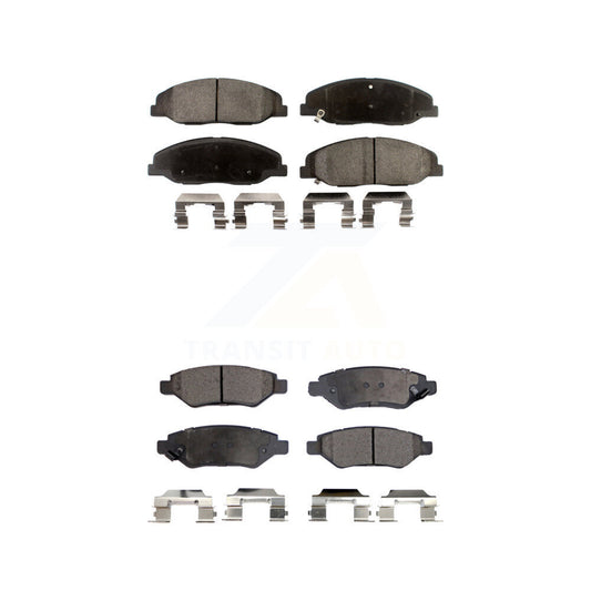 Ceramic Brake Pads Front Rear Kit For Cadillac CTS Without Heavy Duty Brakes