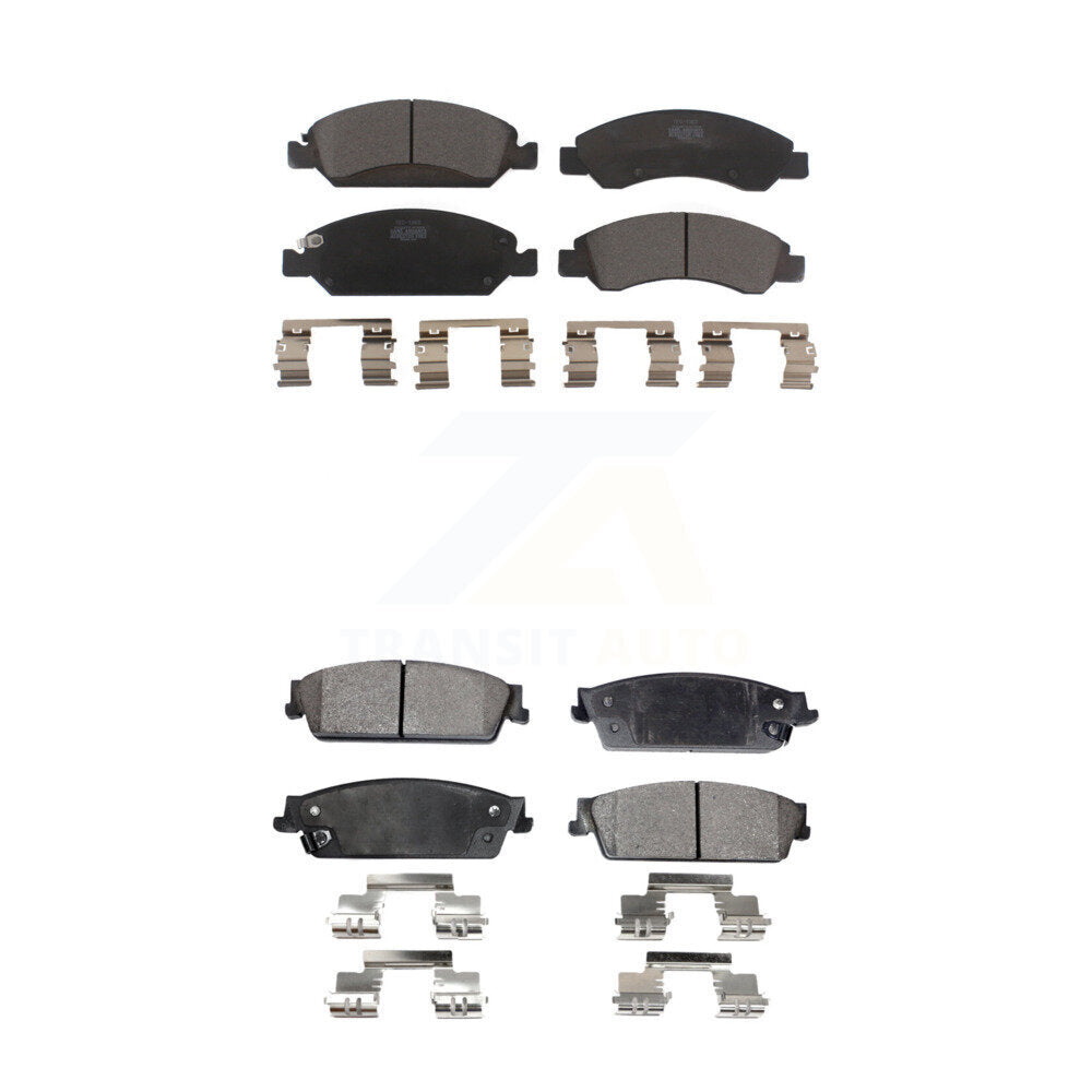 Ceramic Brake Pads Front Rear Kit For Chevrolet GMC Sierra 1500 Silverado Tahoe