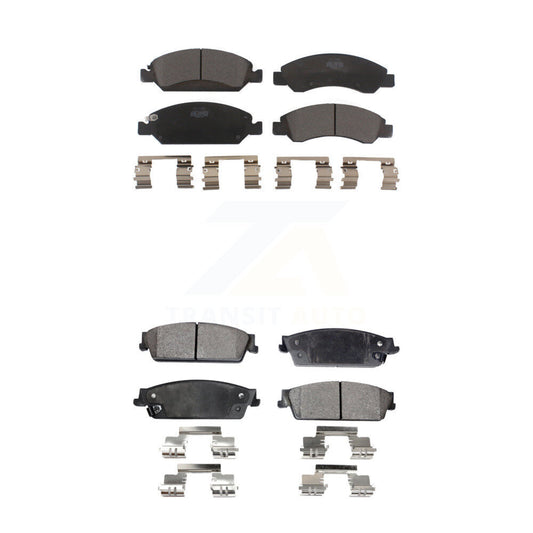 Ceramic Brake Pads Front Rear Kit For Chevrolet GMC Sierra 1500 Silverado Tahoe