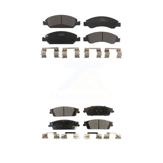 Ceramic Brake Pads Front Rear Kit For GMC Chevrolet Sierra 1500 Silverado Tahoe