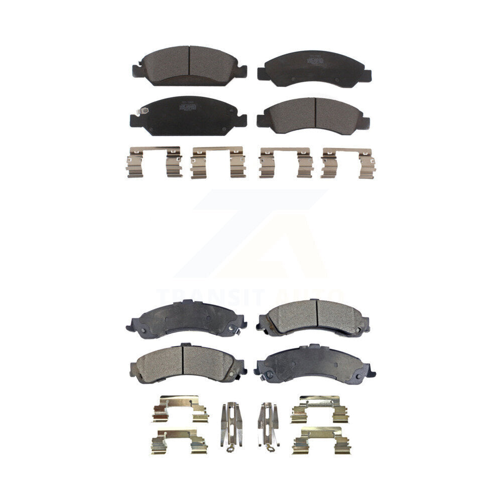 Ceramic Brake Pads Front Rear Kit For Chevrolet Silverado 1500 GMC Sierra