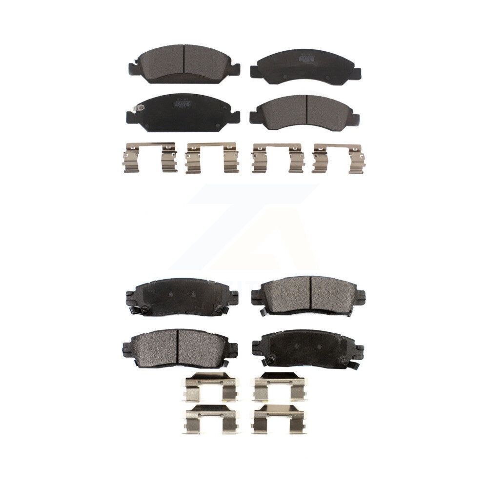 Ceramic Brake Pads Front Rear Kit For Cadillac XTS