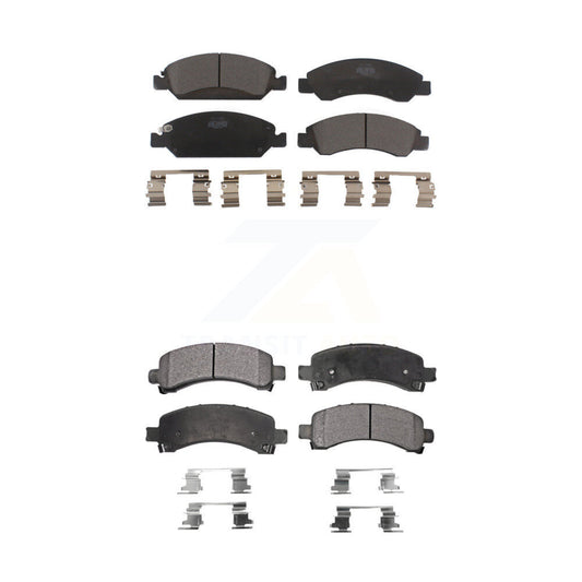Ceramic Brake Pad Front Rear Kit For 2009-2014 Chevrolet Express 1500 GMC Savana