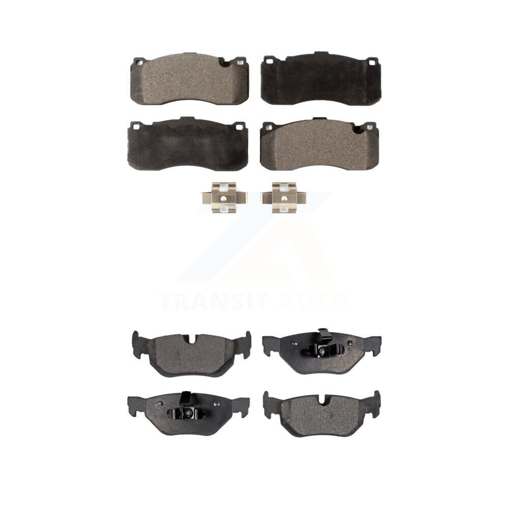 Ceramic Brake Pad Front Rear Kit For 13 BMW 328i With 370mm Diameter Rotor