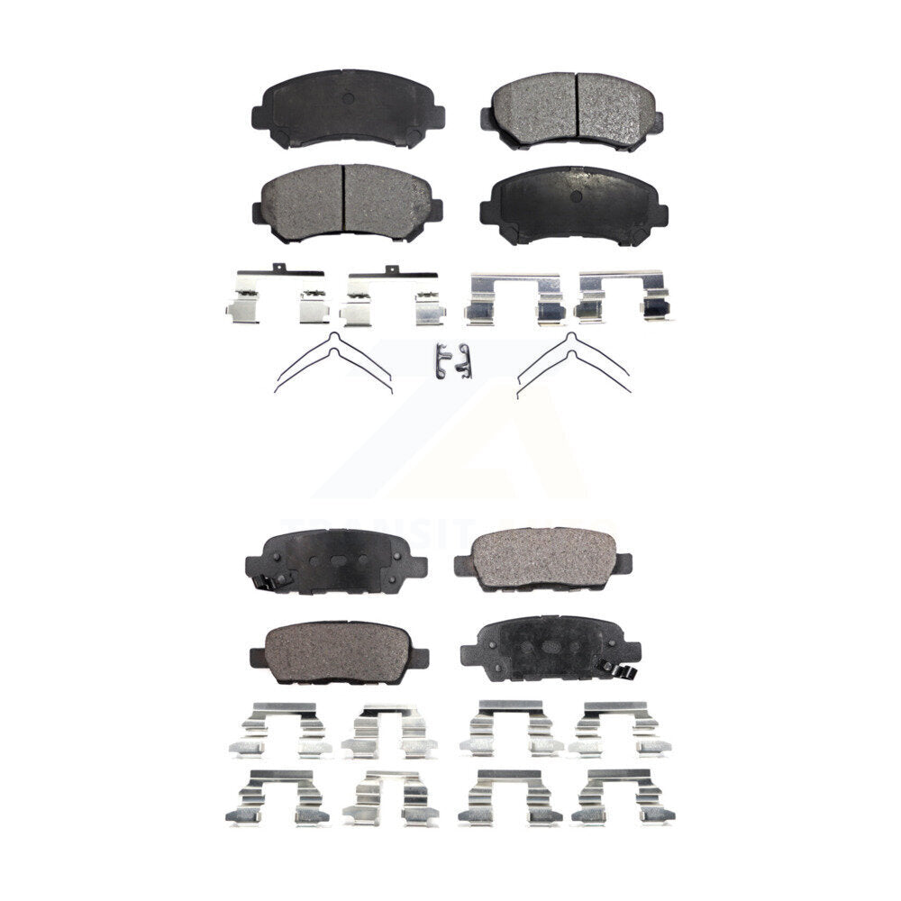 Ceramic Brake Pads Front Rear Kit For Nissan Rogue Sentra Maxima Juke Select