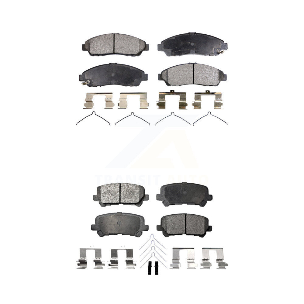 Ceramic Brake Pads Front Rear Kit For Honda Pilot Acura MDX ZDX