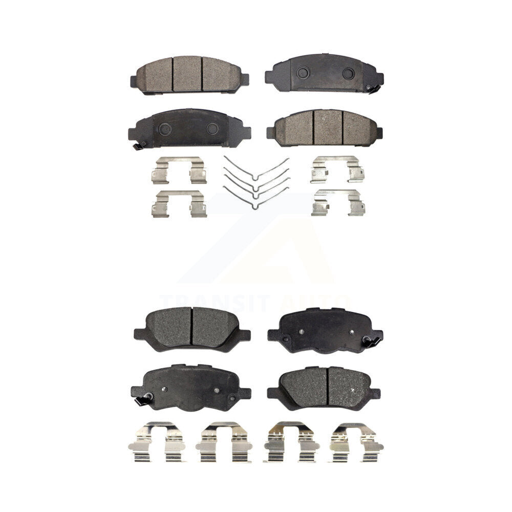 Ceramic Brake Pads Front Rear Kit For 2009-2016 Toyota Venza