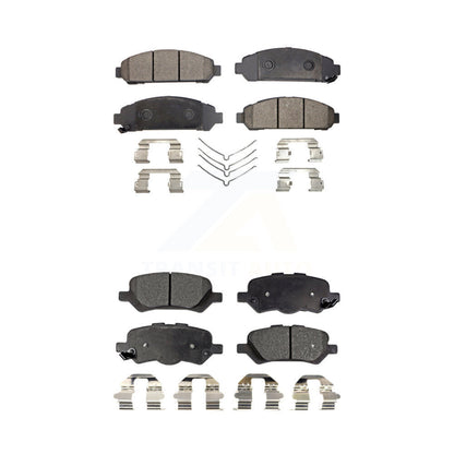 Ceramic Brake Pads Front Rear Kit For 2009-2016 Toyota Venza