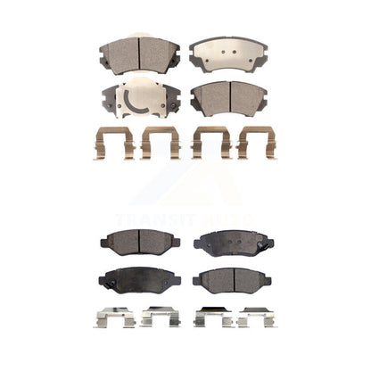 Ceramic Brake Pads Front Rear Kit For 2010-2015 Chevrolet Camaro LT LS