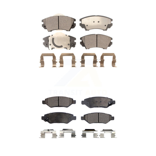 Ceramic Brake Pads Front Rear Kit For 2010-2015 Chevrolet Camaro LT LS