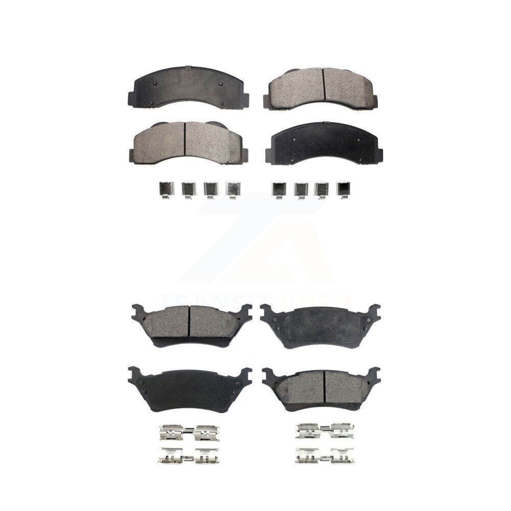 Ceramic Brake Pads Front Rear Kit For Ford F-150