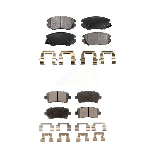 Ceramic Brake Pad Front Rear Kit For Chevrolet Buick Malibu Impala LaCrosse Saab