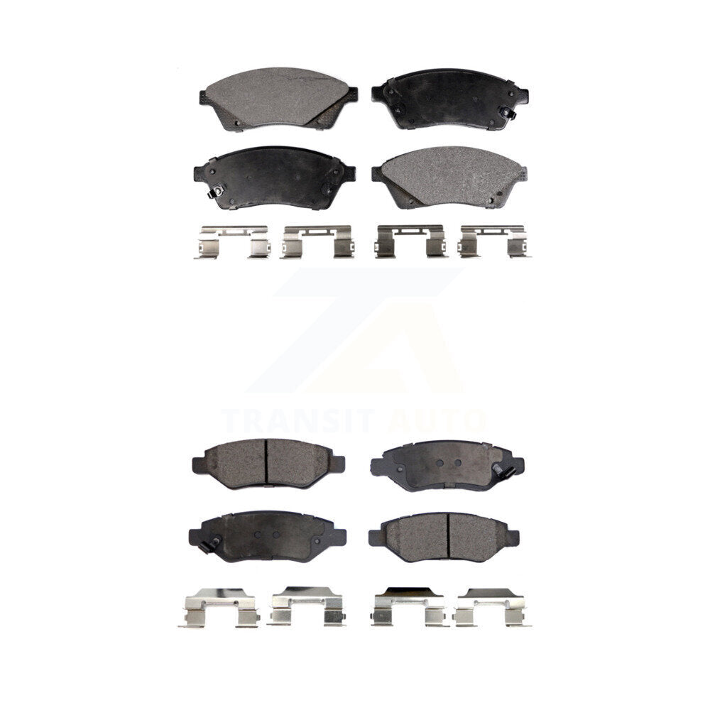 Ceramic Brake Pads Front Rear Kit For Cadillac SRX Saab 9-4X