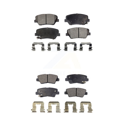 Ceramic Brake Pads Front Rear Kit For 2012-2017 Hyundai Azera