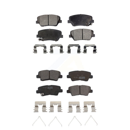 Ceramic Brake Pad Front Rear Kit For 14-17 Kia Rondo With Electric Parking