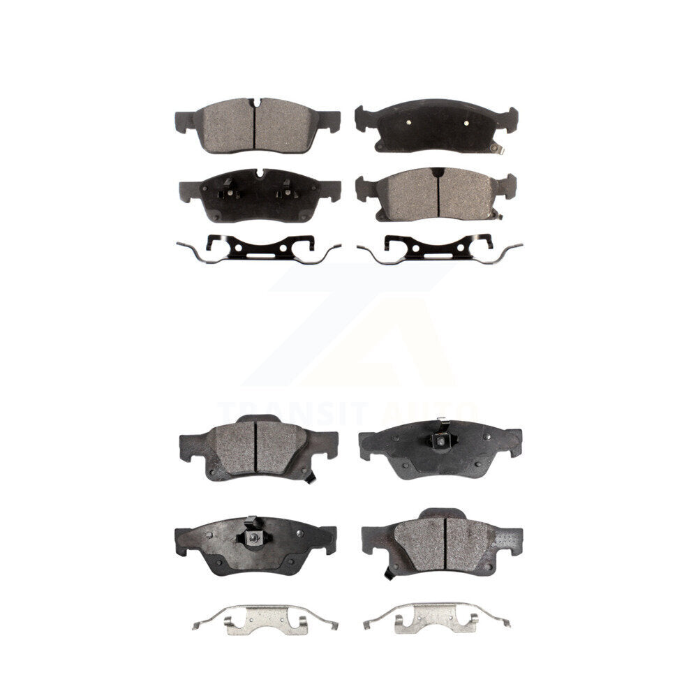 Ceramic Brake Pads Front Rear Kit For Dodge Durango Jeep Grand Cherokee WK