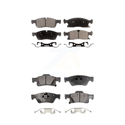 Ceramic Brake Pads Front Rear Kit For Dodge Durango Jeep Grand Cherokee WK