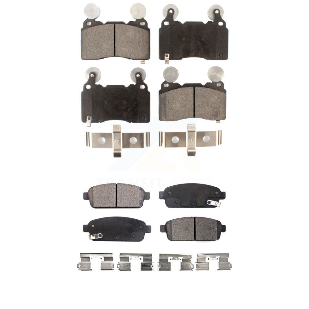 Ceramic Brake Pads Front Rear Kit For 15-16 Cadillac ELR With Performance Brakes