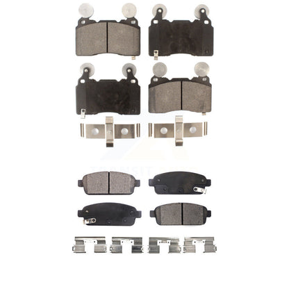 Ceramic Brake Pads Front Rear Kit For 15-16 Cadillac ELR With Performance Brakes